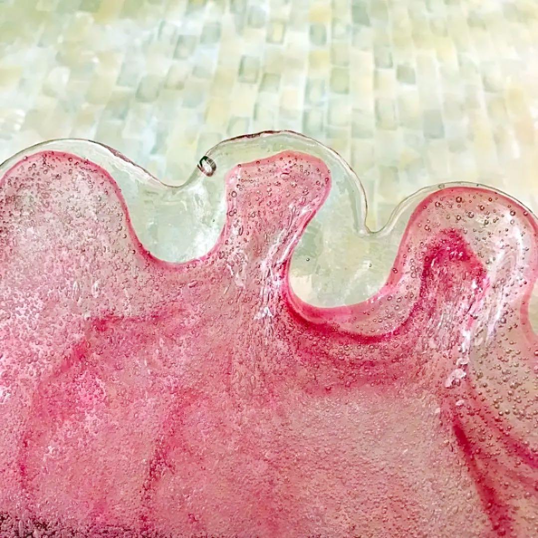 手作りガラス 大皿