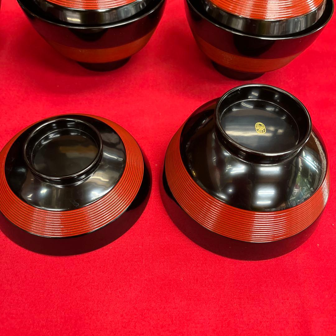 平安象彦　吸物椀　糸目椀　五客セット