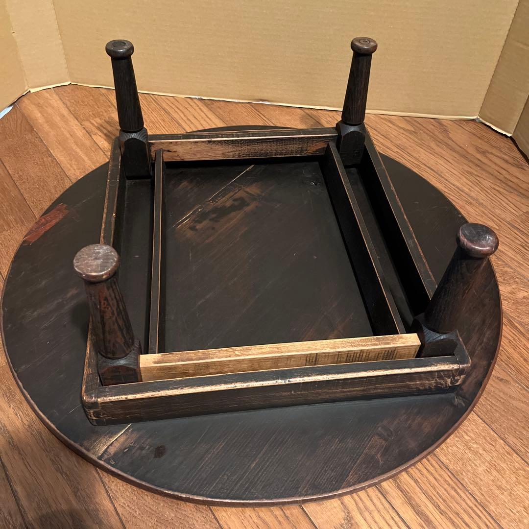 昔のちゃぶ台 丸テーブル 昭和懐かしい