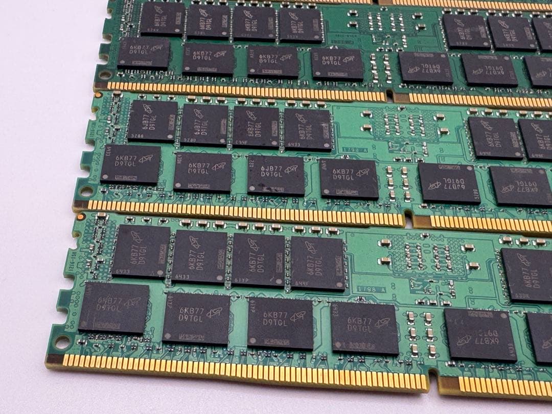 ⑥Crucial 16GB DDR4-2133P RDIMM 4枚セット