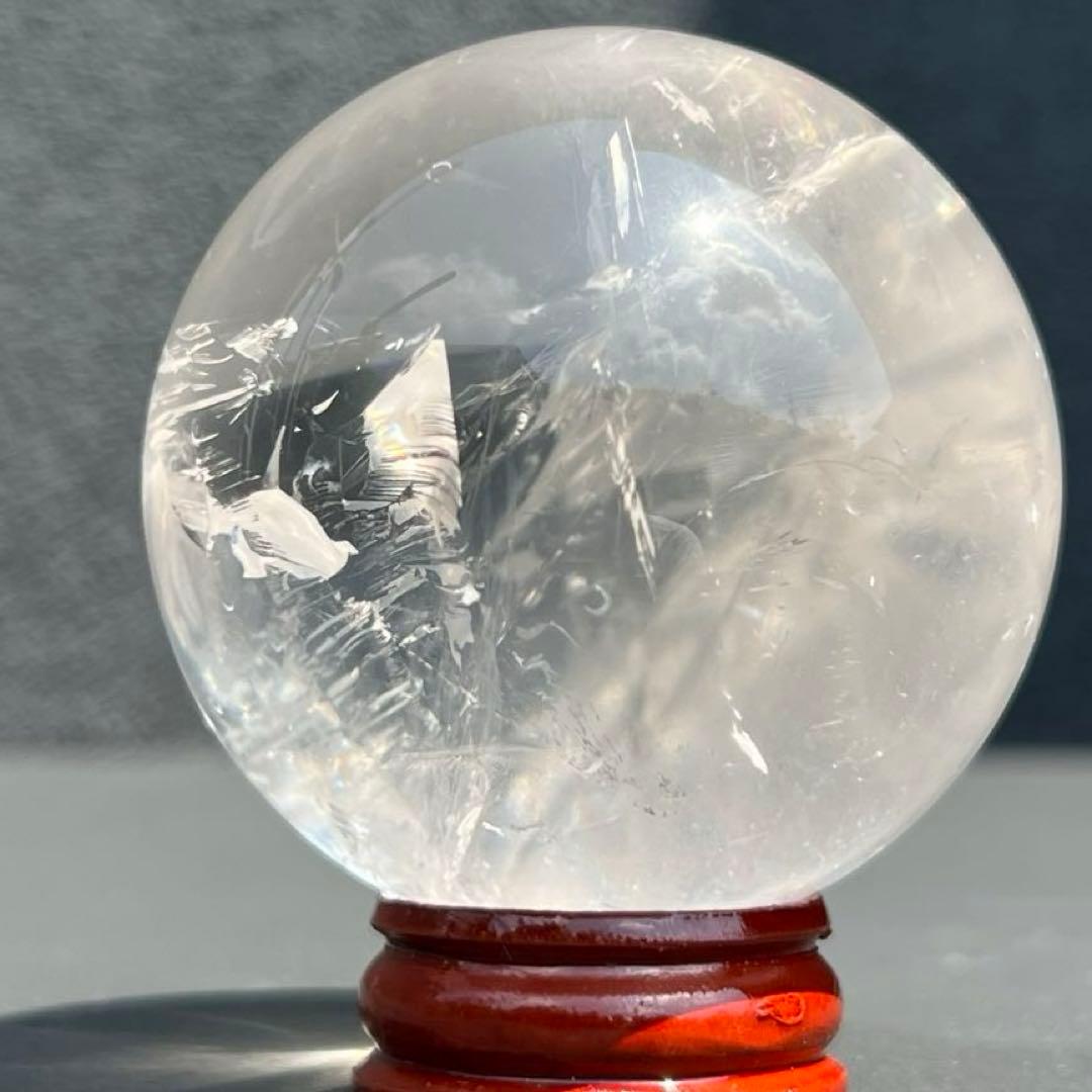 ✳️✨高透明度抜群スフィア‼️極上クオリティ✨レインボー 水晶 丸玉 天然石 原石
