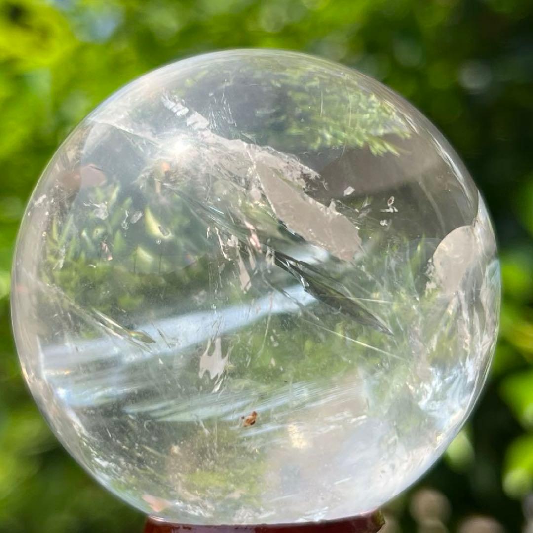 ✳️✨高透明度抜群スフィア‼️極上クオリティ✨レインボー 水晶 丸玉 天然石 原石