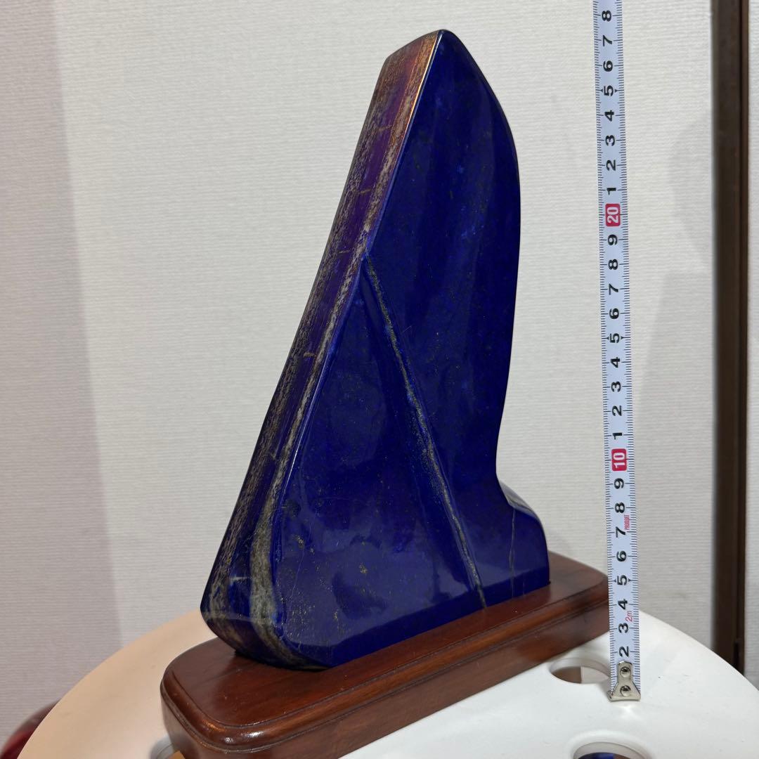 ☆ラピスラズリ☆5A☆引寄せ☆約3008gアフガニスタン産☆天然無着色☆木製台座