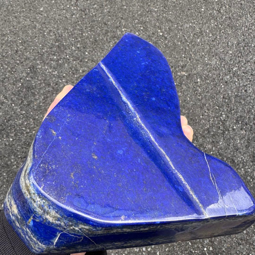 ☆ラピスラズリ☆5A☆引寄せ☆約3008gアフガニスタン産☆天然無着色☆木製台座