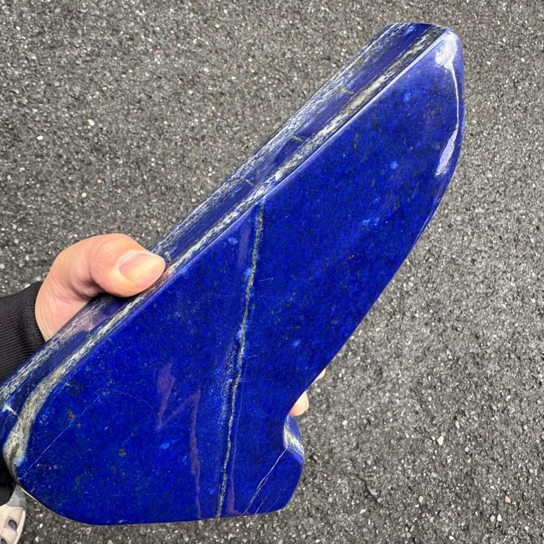 ☆ラピスラズリ☆5A☆引寄せ☆約3008gアフガニスタン産☆天然無着色☆木製台座