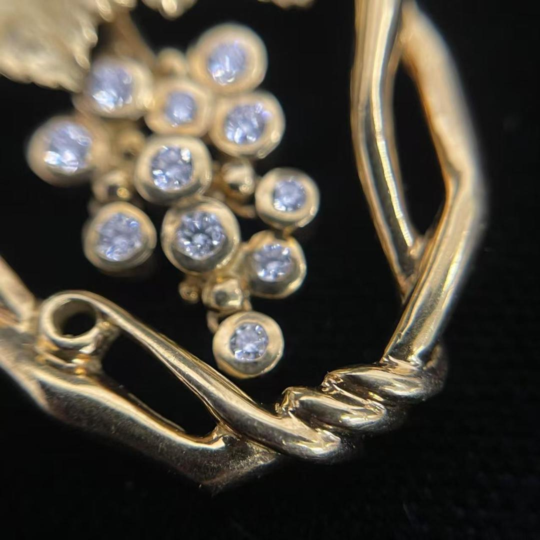 【QUEEN】K18/750 ダイヤモンド ペンダント