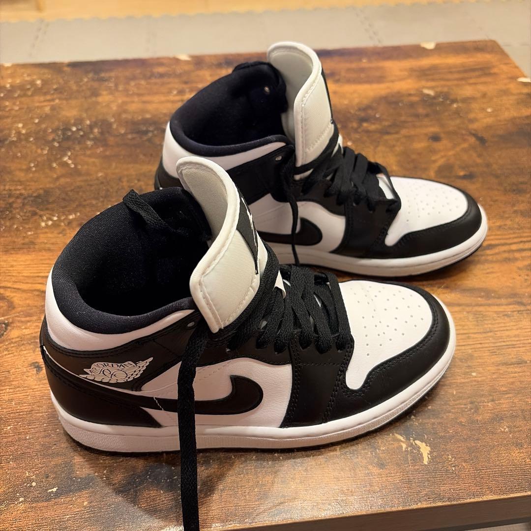 ら*ぁ様 【美品】Air Jordan ハイカットスニーカー ホワイト/ブラック