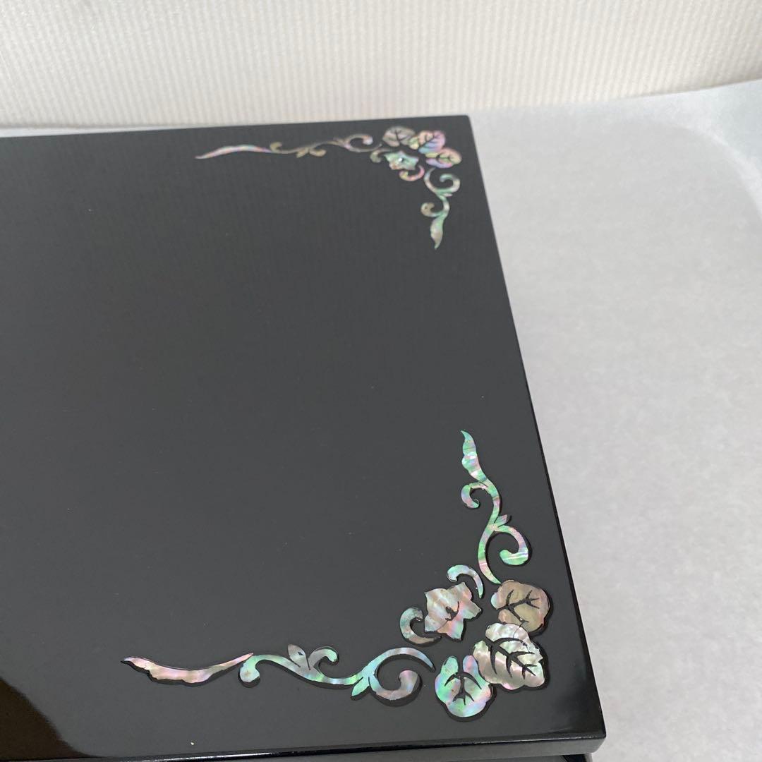 木製貝模様台　未使用