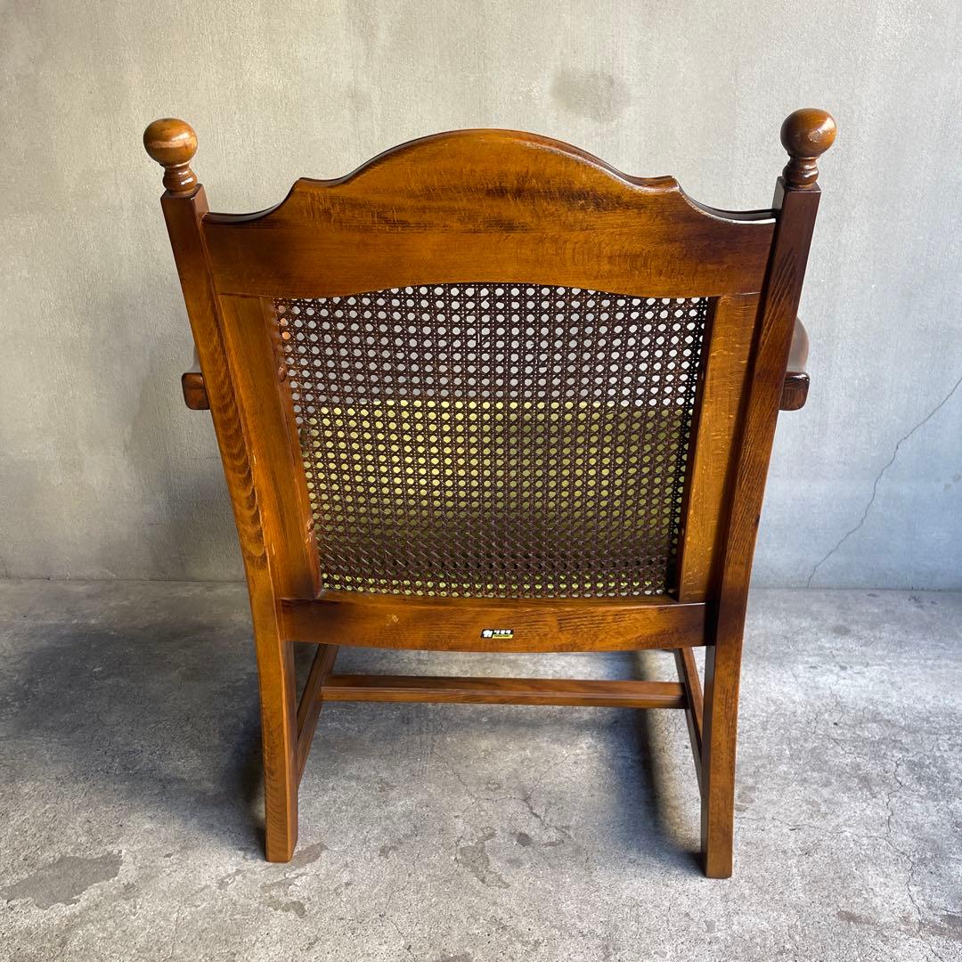 karimoku カリモク　コロニアル モケットグリーン アームチェア