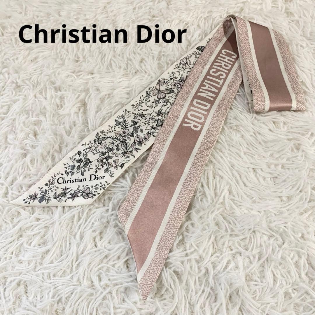 Christian Dior　クリスチャンディオール　ミッツァ　リボンスカーフ