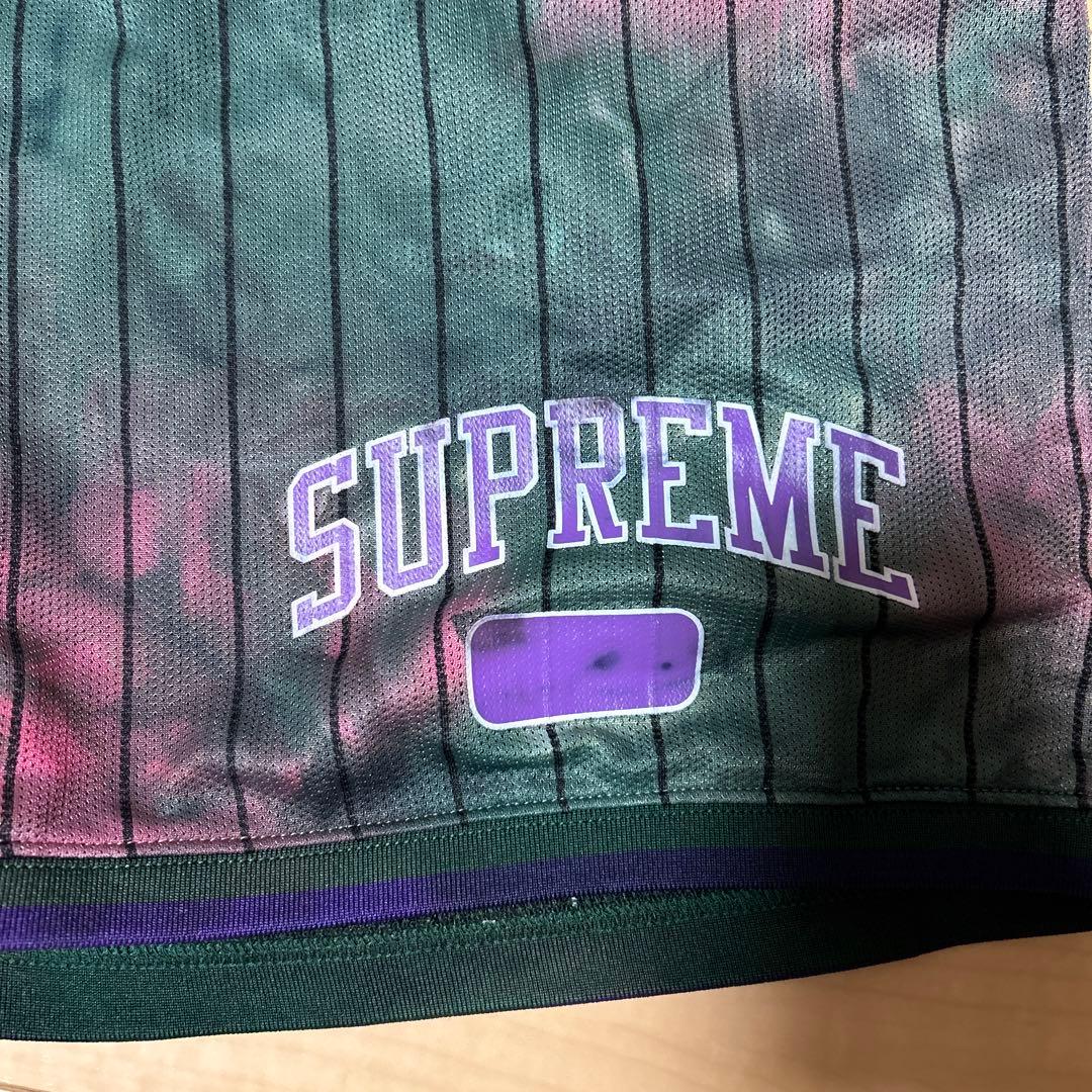 supreme バスケットボールショーツ Mサイズ グリーン 古着
