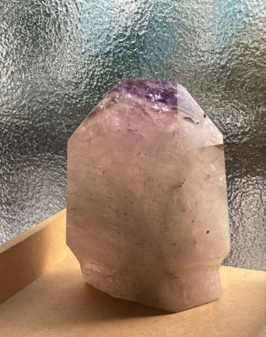 アメジスト 多面体クリスタル 約15cm