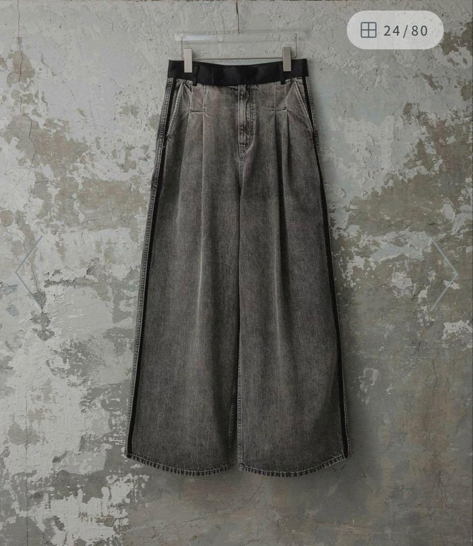 アダムエロペ　エモエレ　ドレスデニムパンツ　36