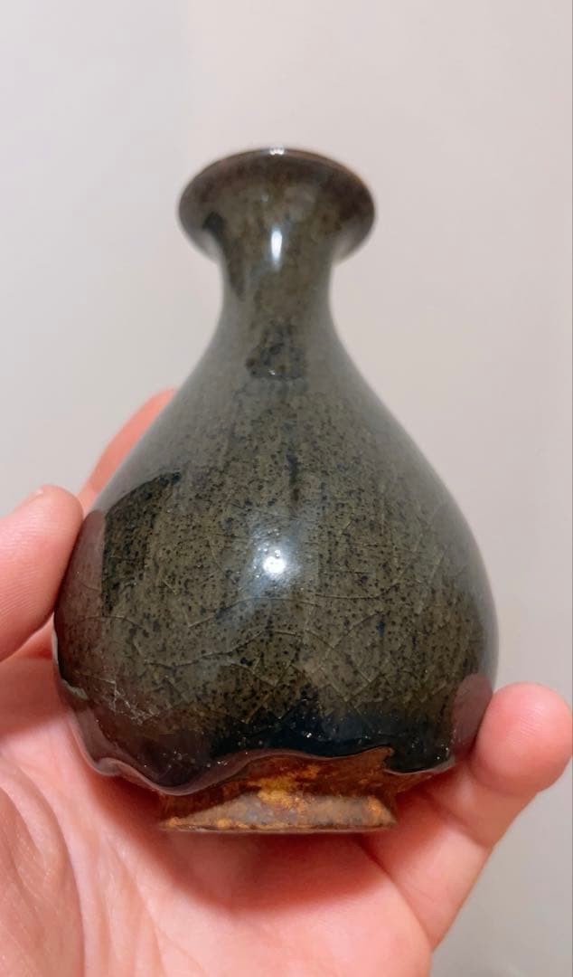 鈞窯玉壺春瓶　骨董品　古美術　陶芸　酒器