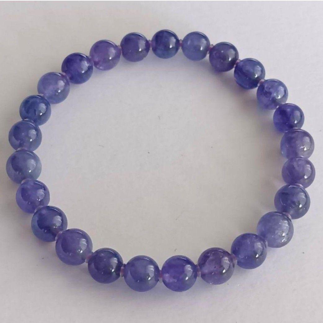 【期間限定値下げ】タンザナイト ブレスレット☆鑑別書付☆ゾイサイト 天然石