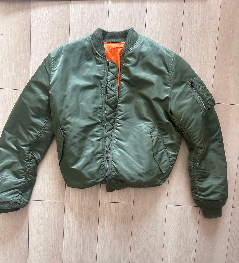 ALPHA アルファ オリーブグリーン MA-1 フライトジャケット