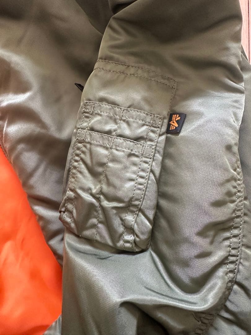 ALPHA アルファ オリーブグリーン MA-1 フライトジャケット