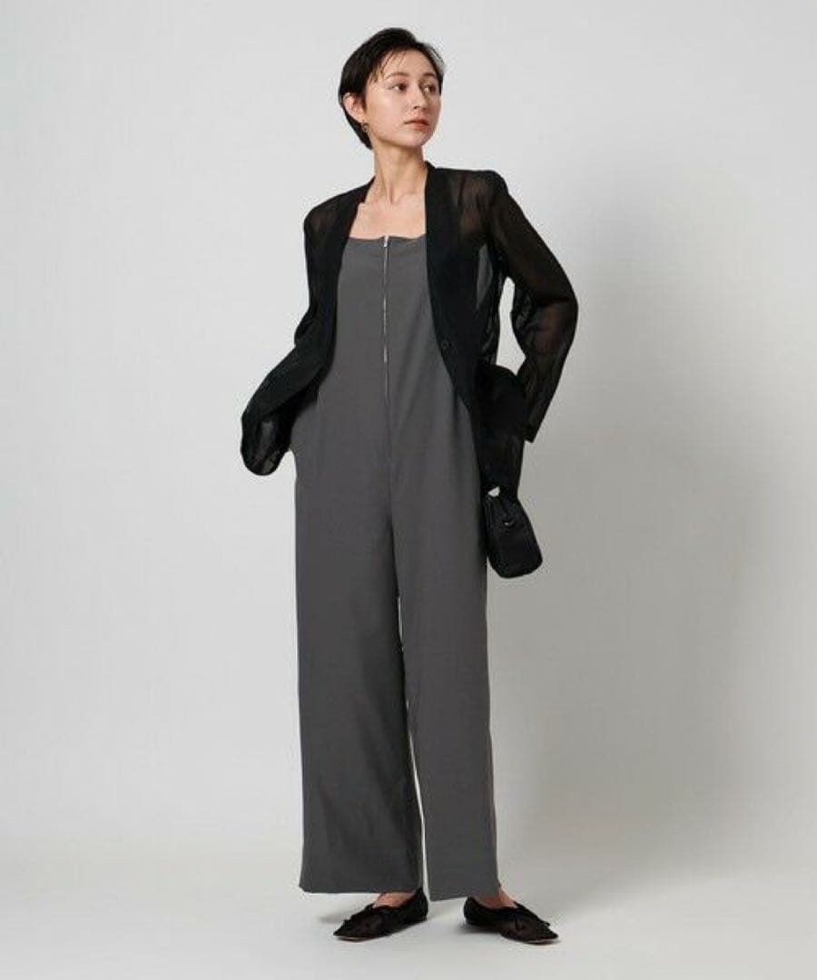 フロントジップ オールインワン