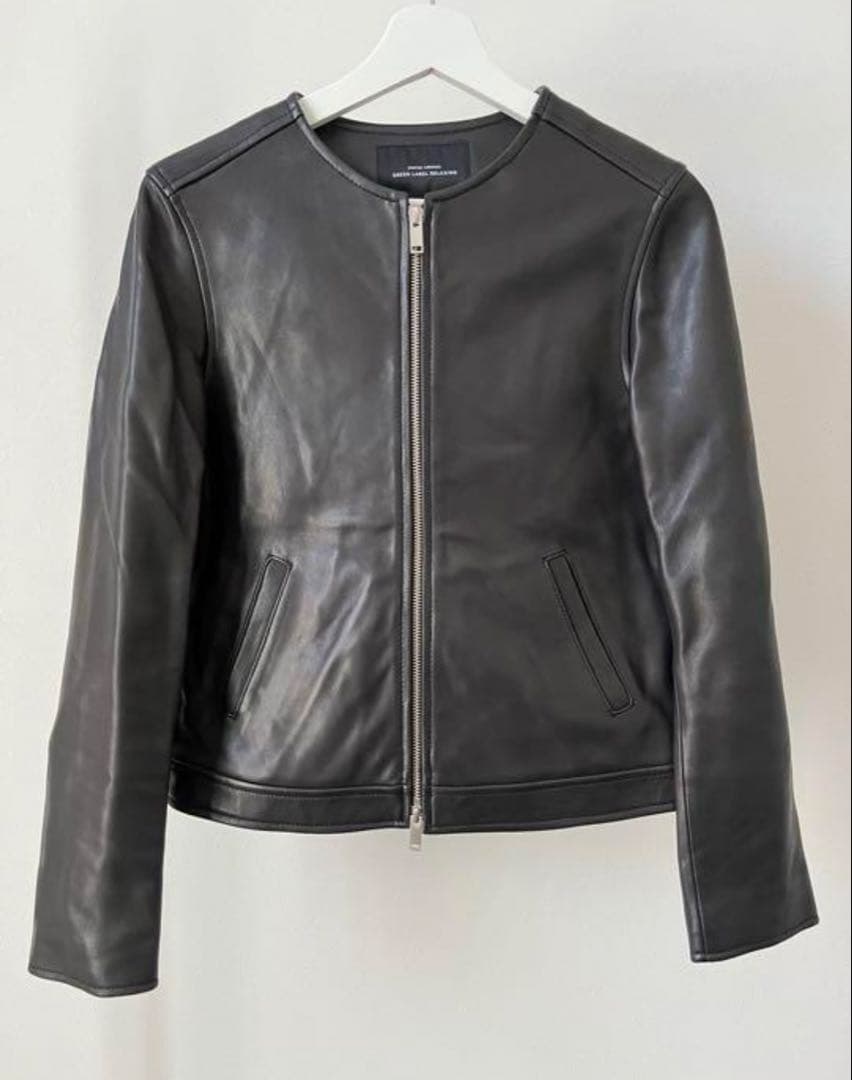 UNITED ARROWS【グリーンレーベルリラクシング】レザージャケット