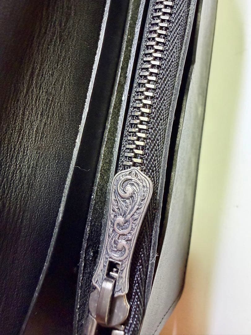 funny エレファント　ファニー　象革　ゾウ革　長財布　ロングウォレット