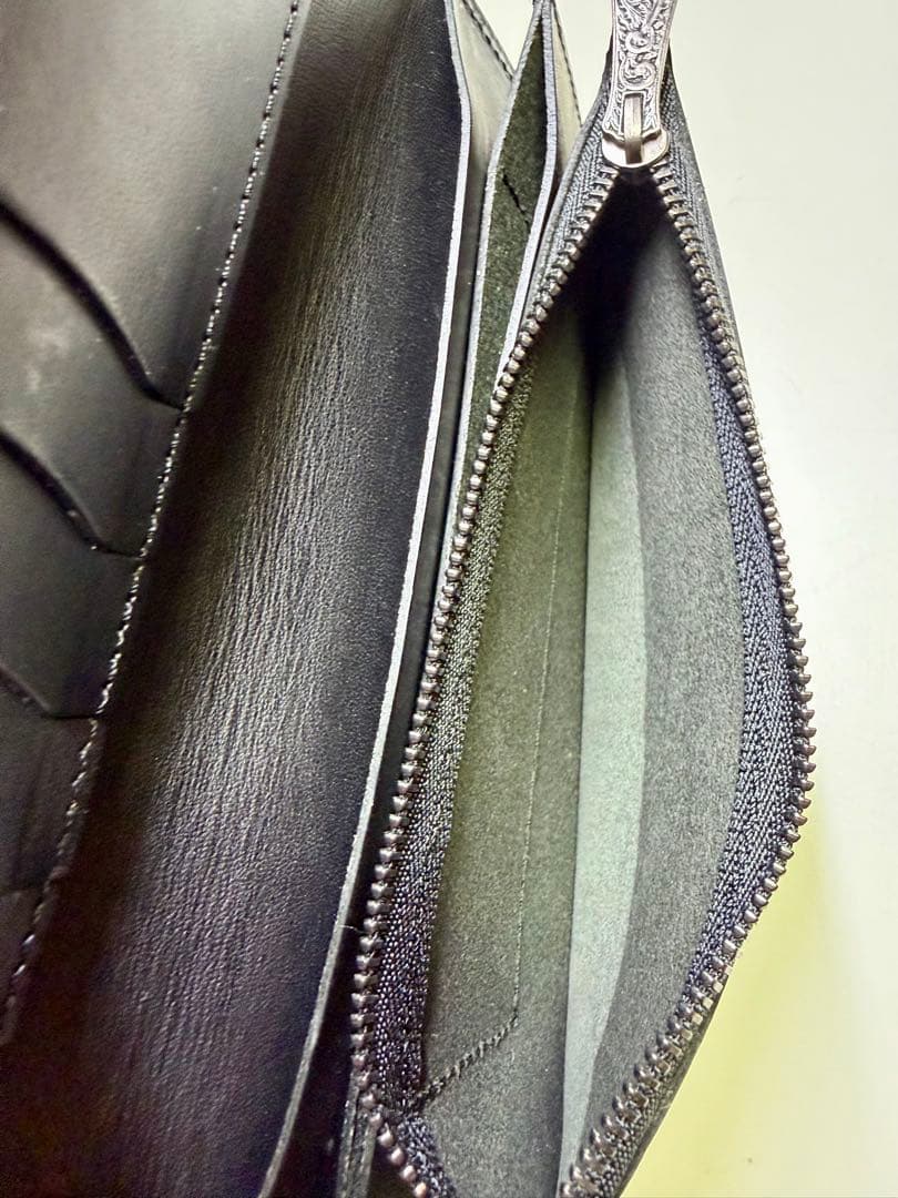 funny エレファント　ファニー　象革　ゾウ革　長財布　ロングウォレット