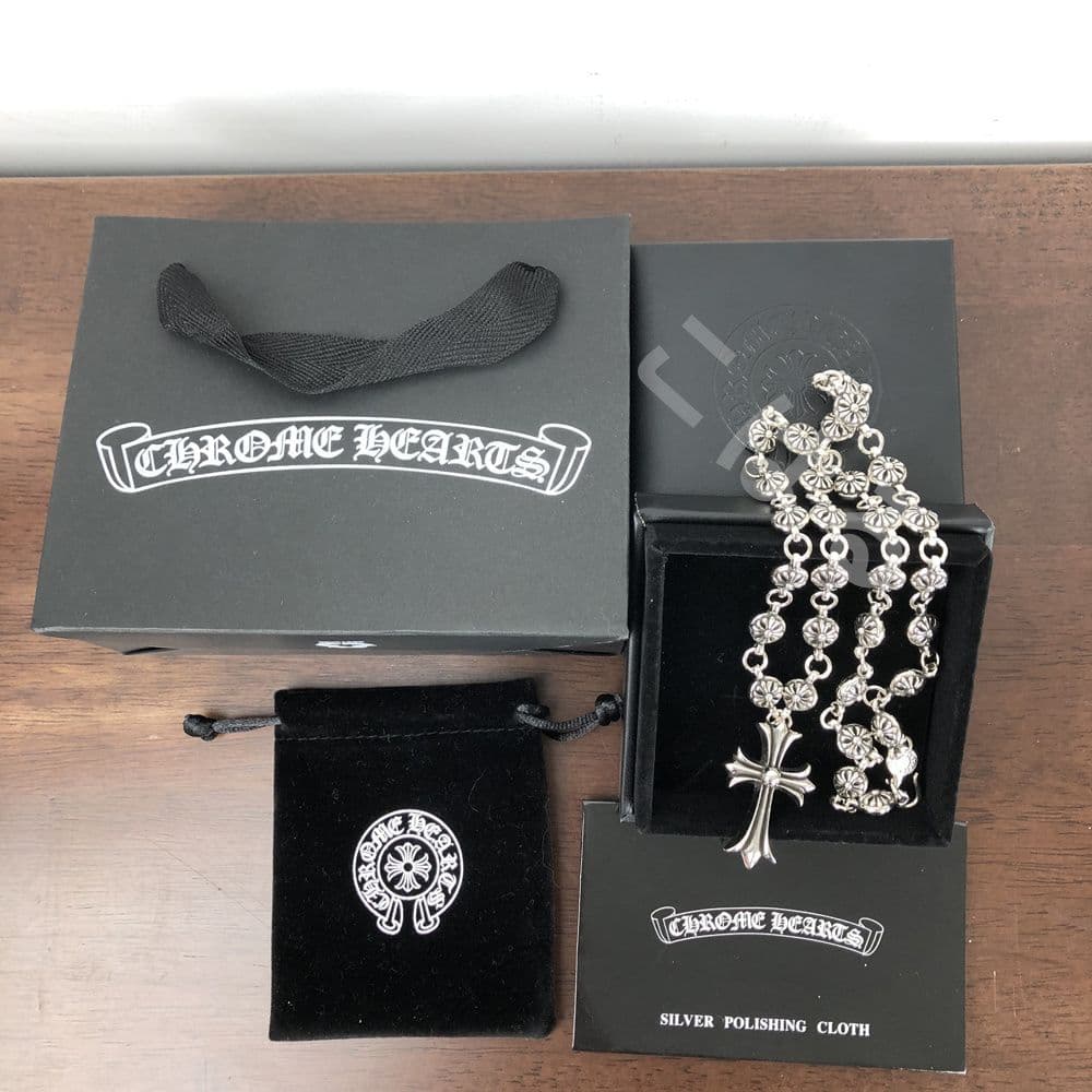 クロムハーツ　クロスボールチェーン スモールCHクロス ネックレス