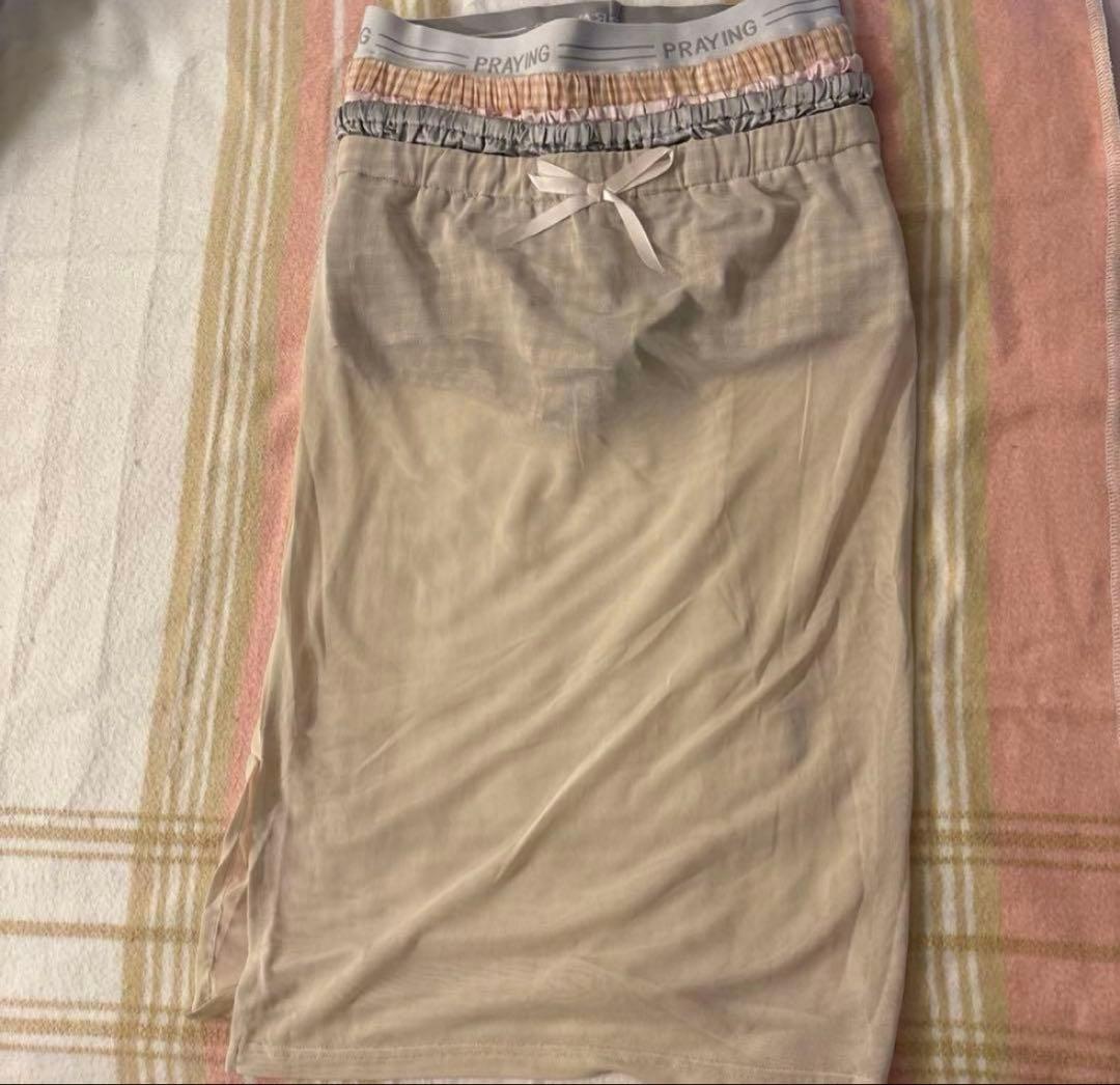 スカート PRAYING Boxer Sheer Skirt