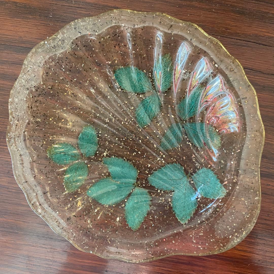 希少品！70's〜アメリカアンティーク　樹脂製三つ葉皿容器USAヴィンテージ雑貨