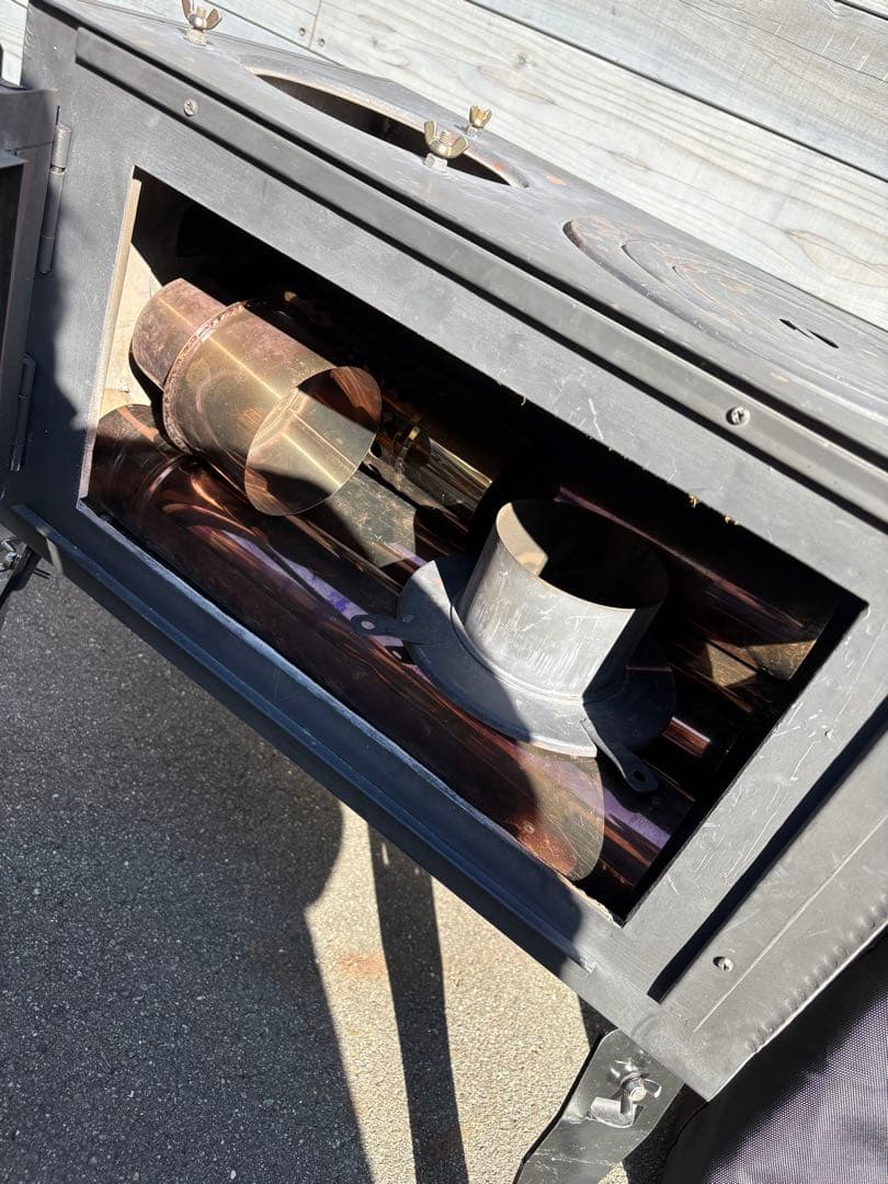 ※専用品　ロマンチカル薪ストーブ　脚長さん付き　収納ケース付き　新保製作所