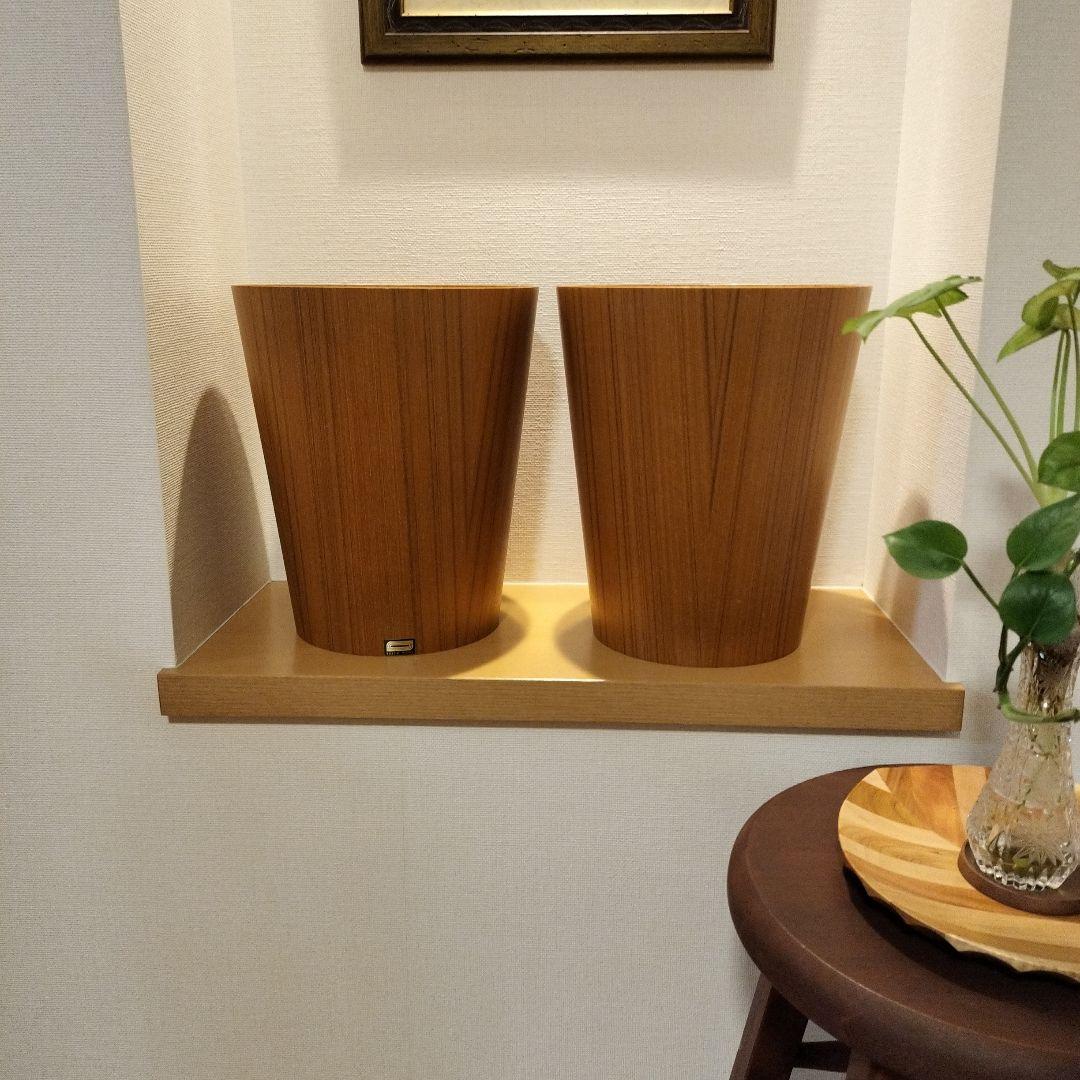 n　SAITO WOOD 木製ごみ箱 木目調　2個セット