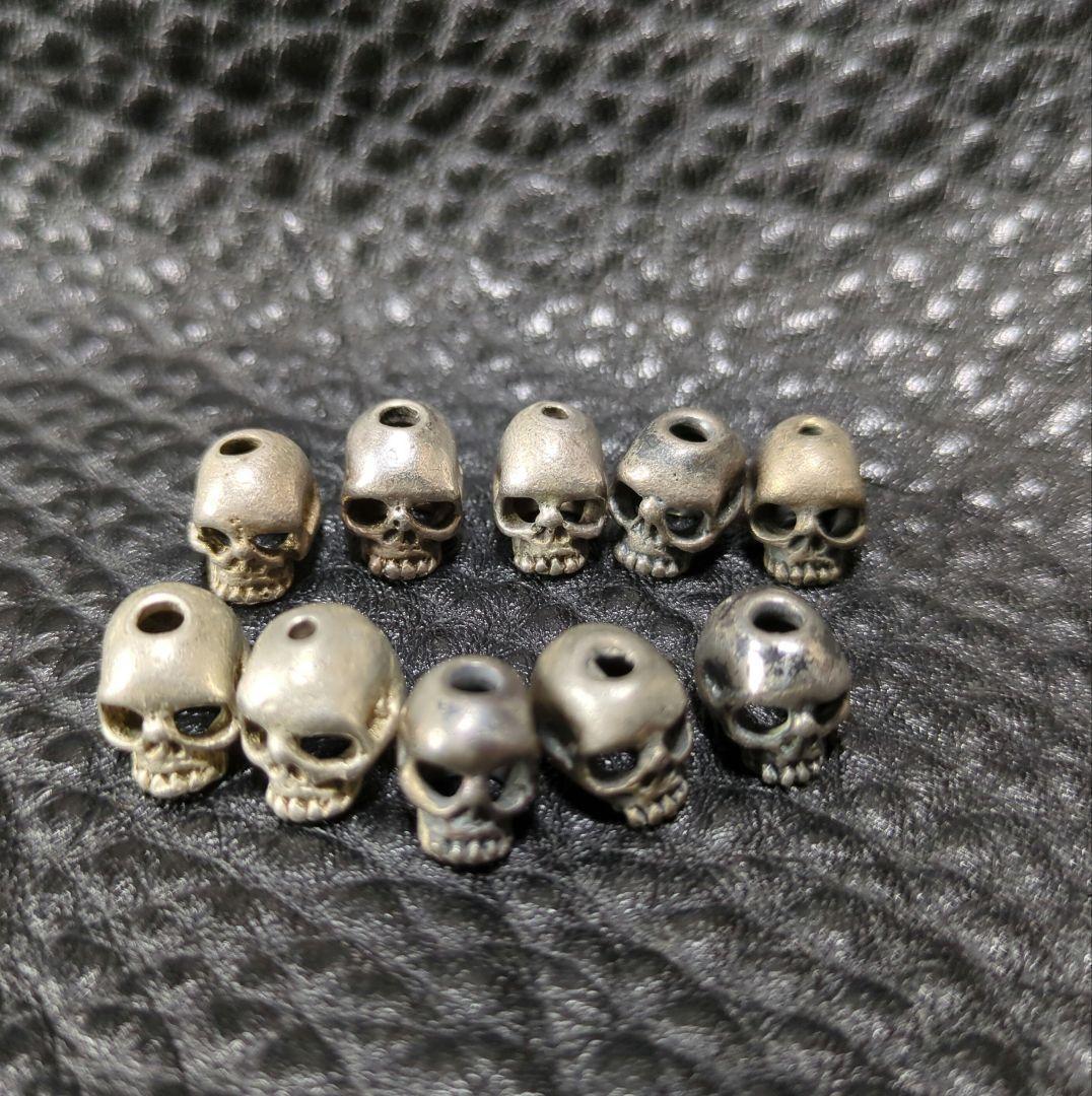 シルバースカルビーズ 10個 （ブレスレット）