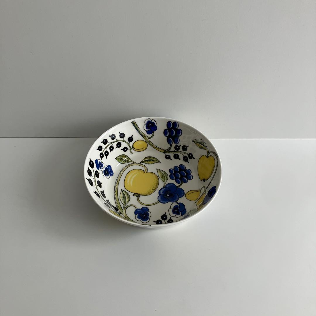 旧王冠ロゴ　アラビア　23cm パラティッシ ボウル　裏もカラー