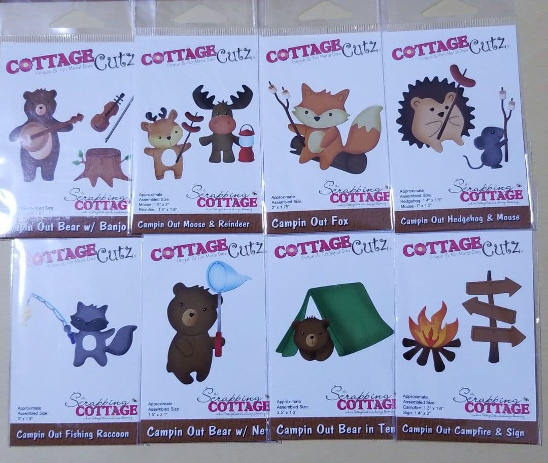 コテージカッツ　カッティングダイ　キャンプ　8ダイ