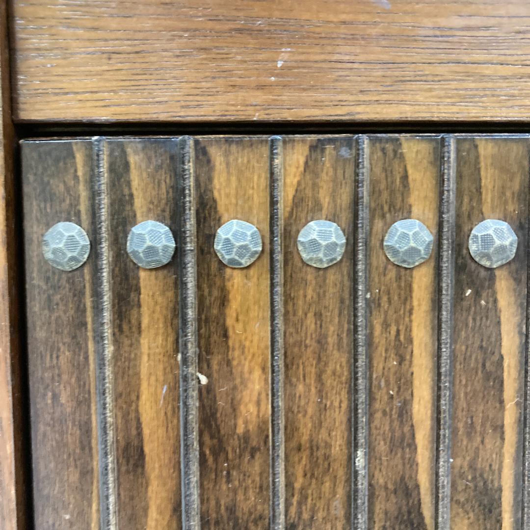 オールドカリモク　昭和レトロ　花台　キャビネット　電話台