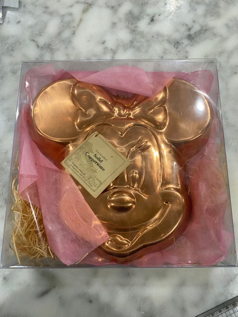 ミニーマウス ミッキーマウス　アンティーク銅製ケーキ型 2個