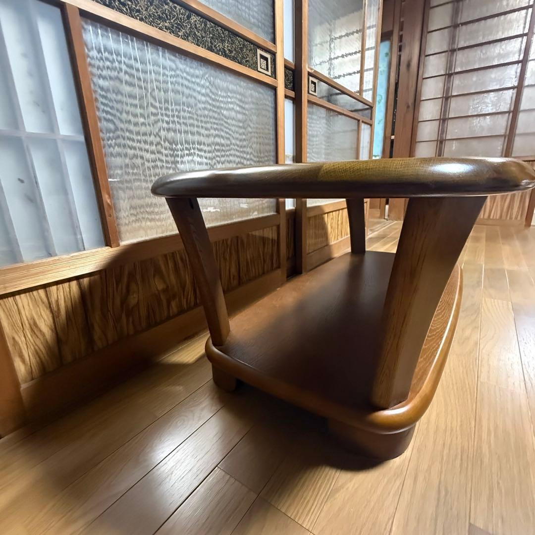 希少 ヴィンテージ 極美品 カリモク チターノ ガラス飾り センターテーブル