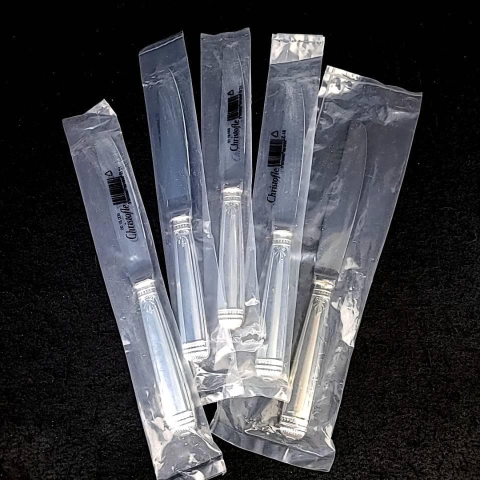 ♪未使用♪クリストフル　CHRISTOFLE　マルメゾン　テーブルナイフ　5本