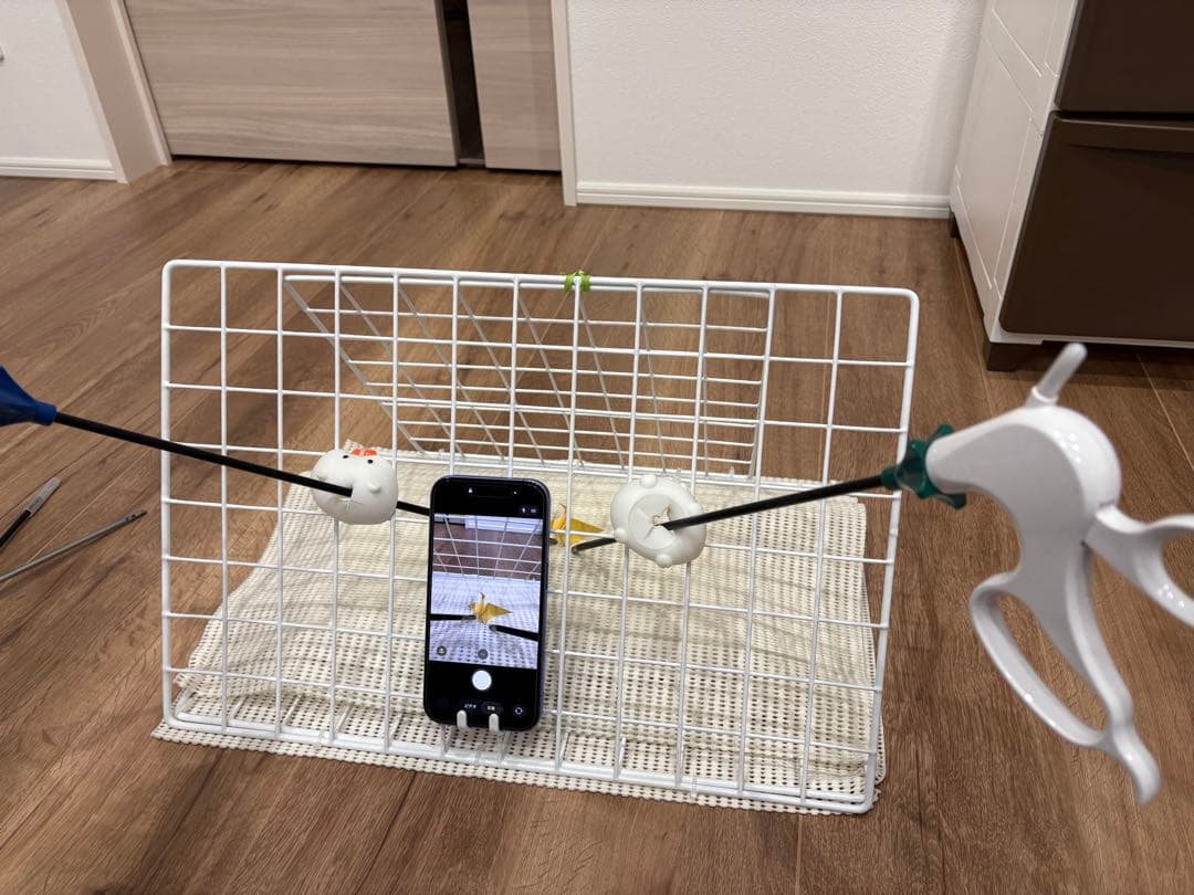 腹腔鏡ラパロ 練習用4本セット　練習台つき