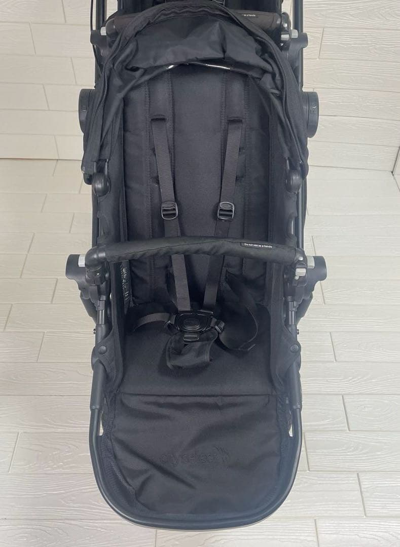 ベビージョガー　シティセレクト　２人用　折りたたみ　ベビーカー　ブラック