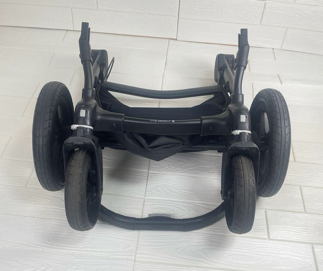 ベビージョガー　シティセレクト　２人用　折りたたみ　ベビーカー　ブラック