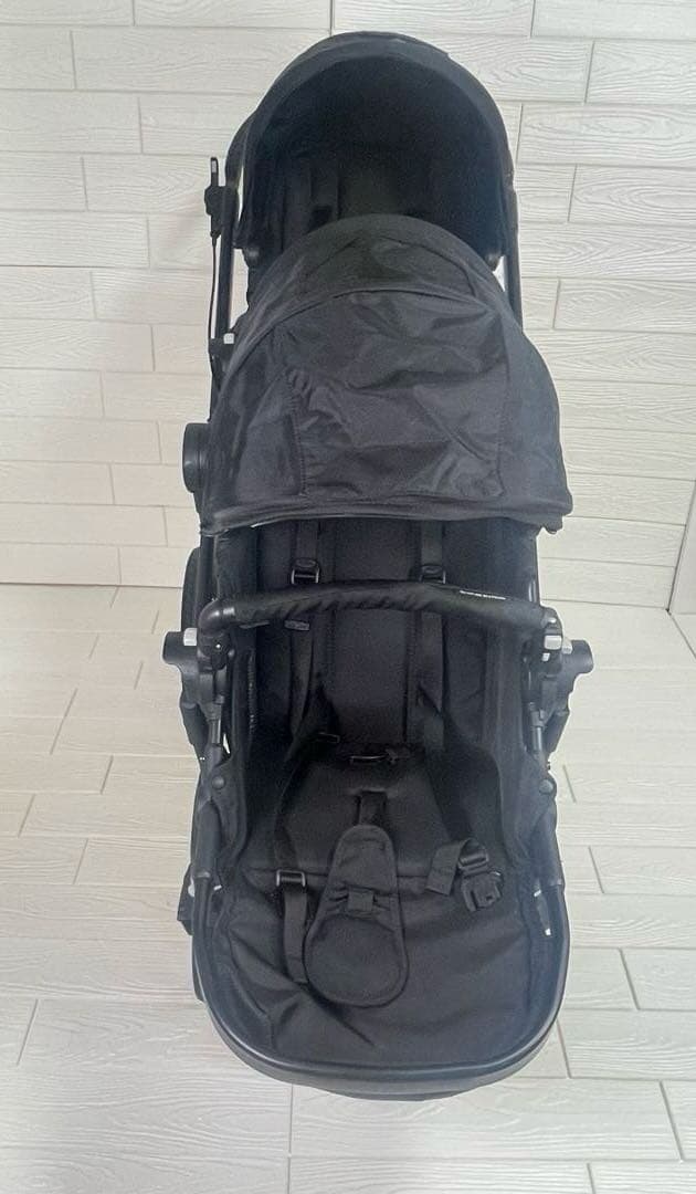 ベビージョガー　シティセレクト　２人用　折りたたみ　ベビーカー　ブラック