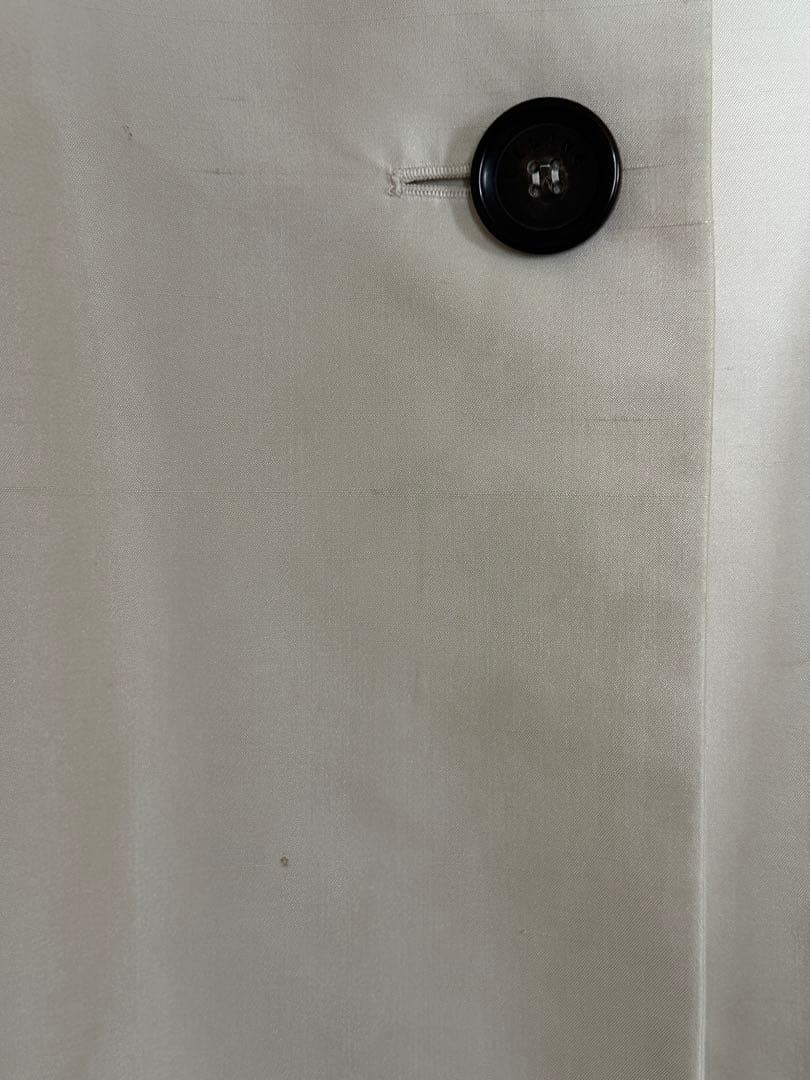 CELINE セリーヌ コート シルク混 ベージュ 38 春秋 フランス製