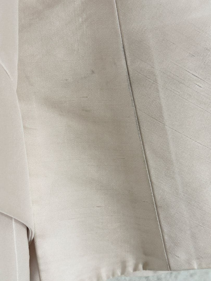 CELINE セリーヌ コート シルク混 ベージュ 38 春秋 フランス製