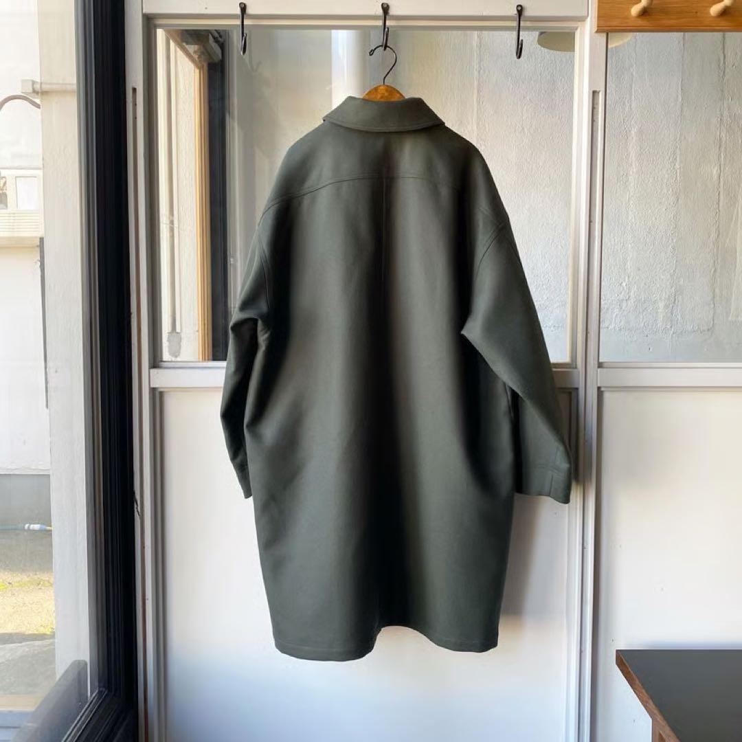 AURALEE ライトメルトン・フーデッドライナーコート