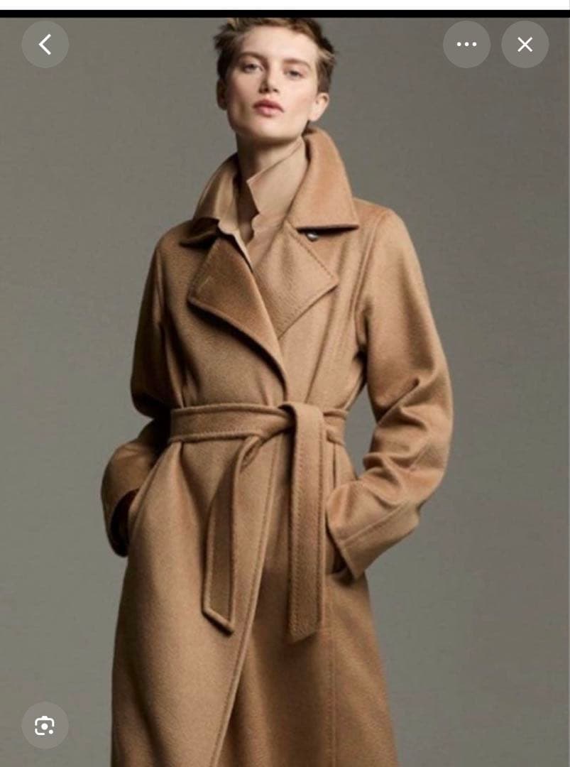 マックスマーラ　マニュエラコート キャメル