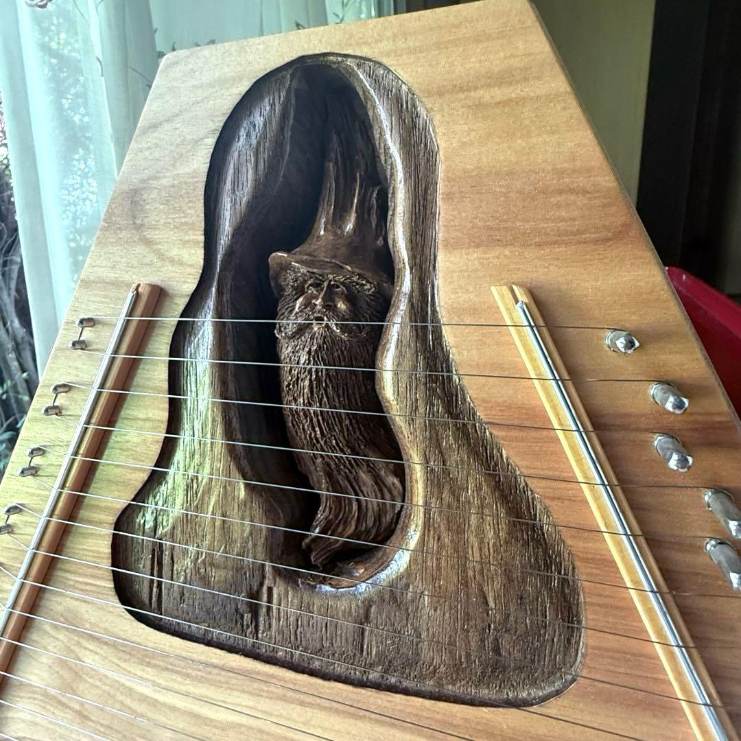超限定9月2日20時迄‼️ゴブリンが歌ってる小型ハープ/ダルシマーUSA一点保管品