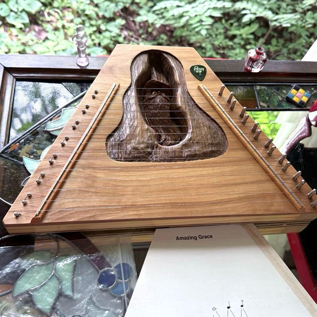 超限定9月2日20時迄‼️ゴブリンが歌ってる小型ハープ/ダルシマーUSA一点保管品