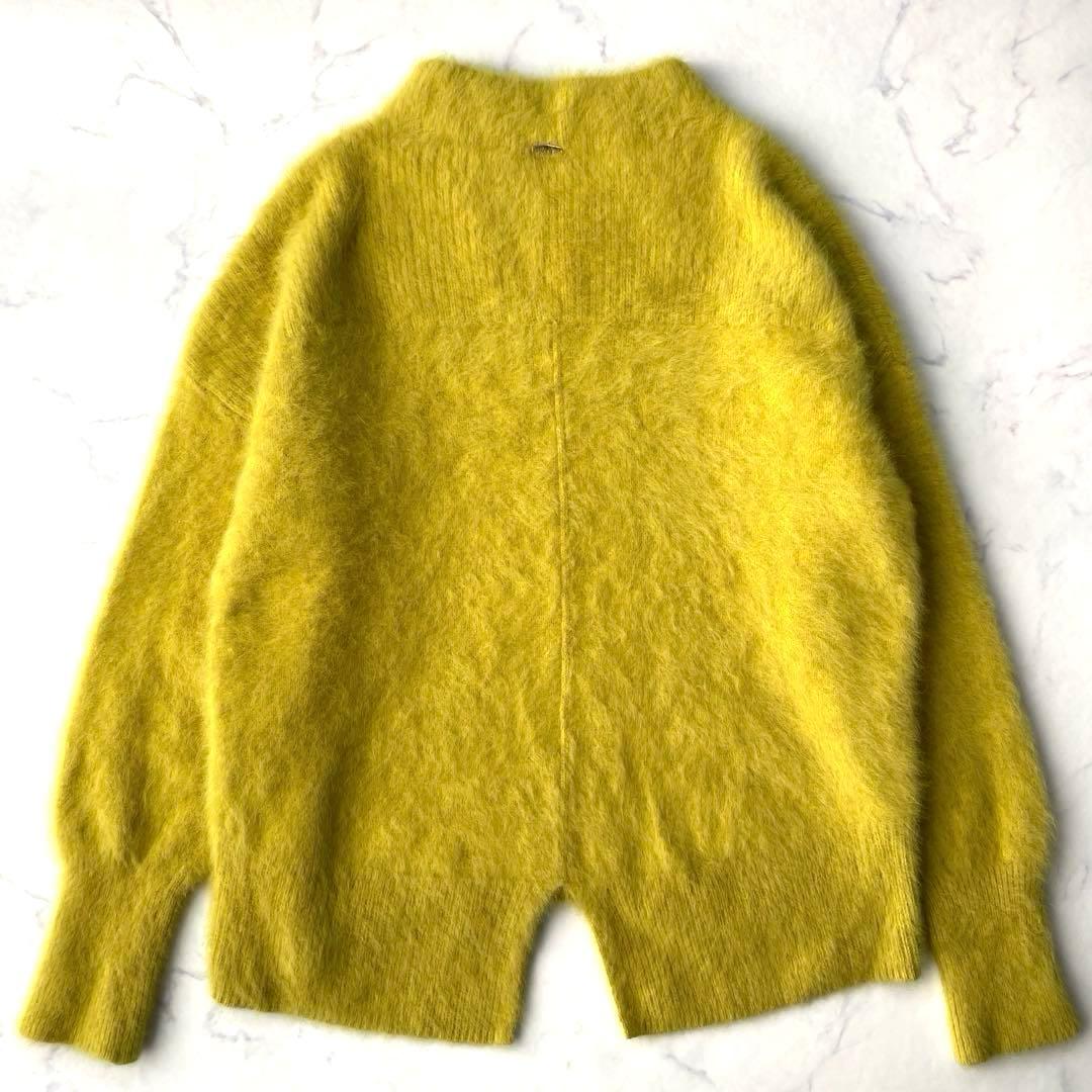 Jines フォックスカシミヤハイネックバックスリットニット 定価20,900円