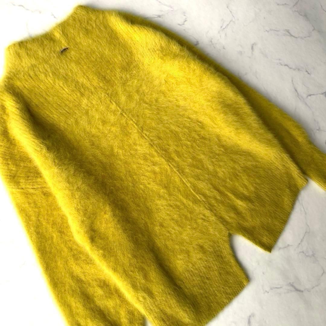 Jines フォックスカシミヤハイネックバックスリットニット 定価20,900円