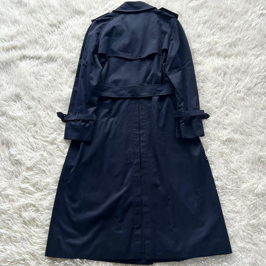 BURBERRY バーバリー　トレンチコート　ロング丈　ベルト完備　紺　L相当